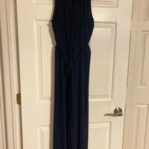 Emma and Michele’s Elegant Navy Blue Jumpsuit